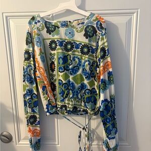 Colorful Floral Women's Blouse